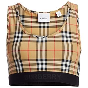 Burberry Women's Check Print Sports Bra